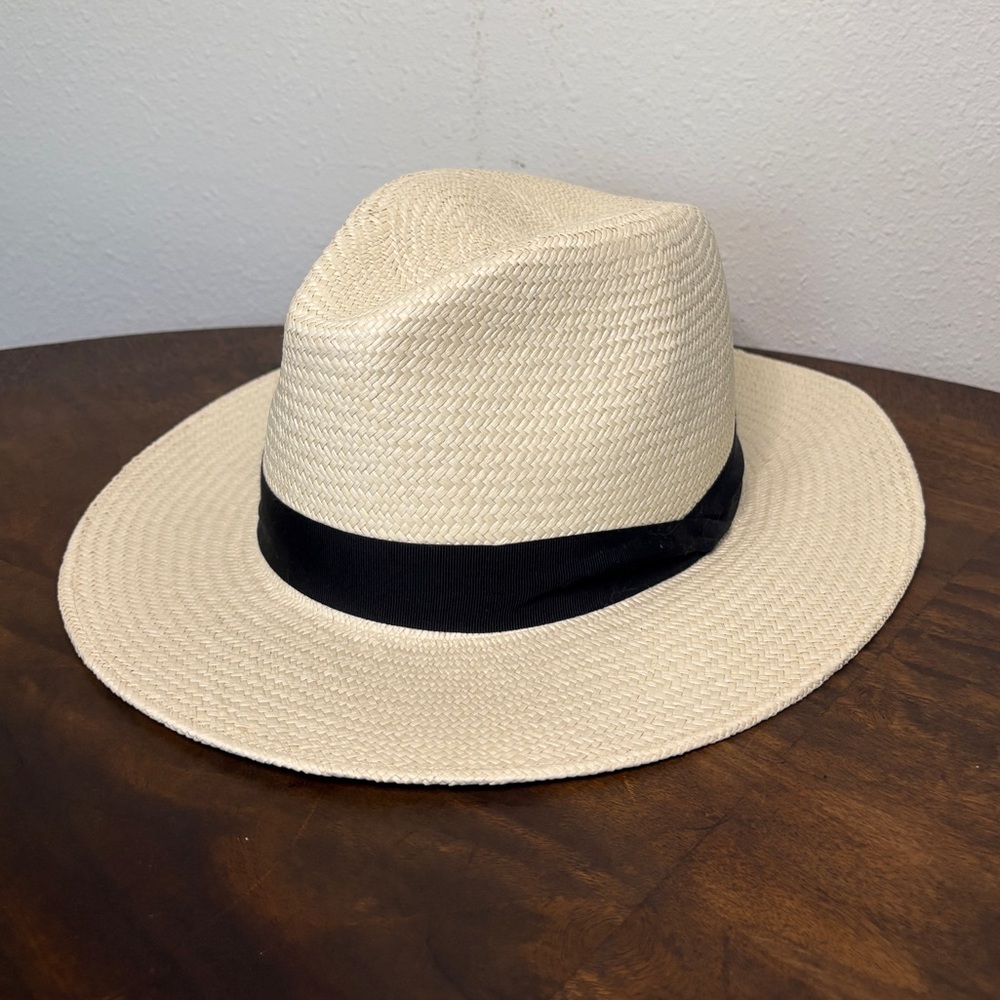 Rag & bone fedora hat white straw. Size M/L